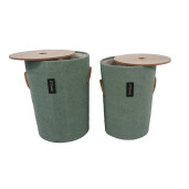 Set 2 cosuri rufe verde maro Jin  35 x 50, 40 x 55 cm