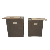 Set 2 cosuri rufe maro Jin  35 x 25 x 45, 40 x 30 x 50 cm