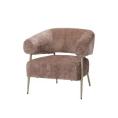 Fotoliu catifea maro 86 x 74 x 78 cm