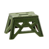 Taburet pliabil plastic verde 38 x 26 x 22 cm