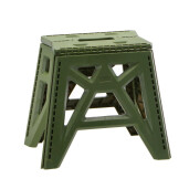 Taburet pliabil plastic verde 39 x 26 x 34 cm