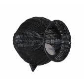 Pat animale plastic negru textil bej  40 x 45 cm