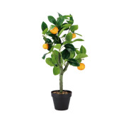 Mandarin artificial in ghiveci 12 x 50 cm