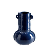 Vaza flori ceramica albastra 14,5 x 24,5 cm