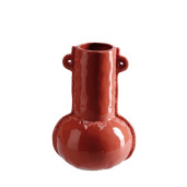 Vaza flori ceramica caramizie 14,5 x 24,5 cm