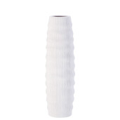 Vaza flori ceramica alba Pelik 13,5 x 46 cm