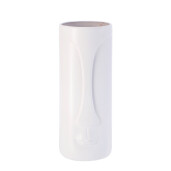 Vaza flori ceramica alba Visage 16,5 x 40 cm