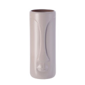 Vaza flori ceramica gri Visage 16,5 x 40 cm