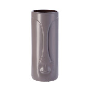 Vaza flori ceramica gri inchis Visage 16,5 x 40 cm