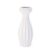 Vaza flori ceramica alba 15,5 x 39  cm