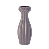 Vaza flori ceramica gri inchis 15,5 x 39  cm