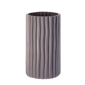 Vaza flori ceramica gri inchis 19 x 34 cm