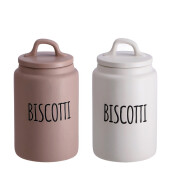 Set 2 borcane ceramica multicolora Biscotti 13,5 x  24,5 cm