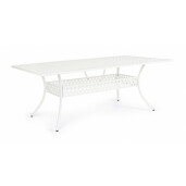 Masa aluminiu alb Ivrea 213x107x73 cm