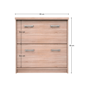 Pantofar PAL stejar SonomaTopty 80x27x85 cm 