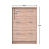 Pantofar PAL stejar SonomaTopty 80x27x121 cm