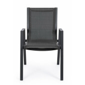 Set 18 scaune gri antracit Pelagius 55x65.5x88 cm