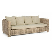 Canapea rattan maro Fortaleza 210x90x83 cm