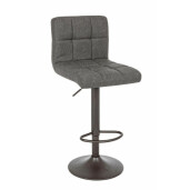 Set 2 scaune bar gri inchis Greyson 42x51x113 cm
