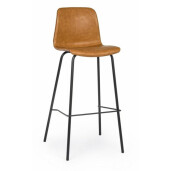 Set 2 scaune bar maro Kyra 39x44x103.5 cm