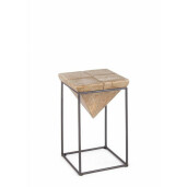 Taburet fier si lemn Prismy 25.5x25.5x46h