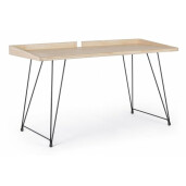 Birou alb natur District 142x61x78 cm