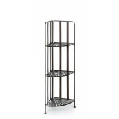 Raft de colt fier forjat maro 3 polite Ray 49 cm x 36 cm x 120 h