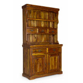 Biblioteca lemn natur Chateaux 107 cm x 45 cm x 190 h