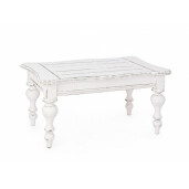 Masuta cafea lemn alb vintage Colette 90 cm x 60 cm x 45 h
