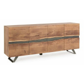 Comoda lemn 4 usi Aron 198x43x85 cm