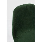Set 2 scaune bar otel negru catifea verde Irelia 46x39x103 cm