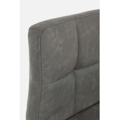 Set 2 scaune bar gri inchis Greyson 42x51x113 cm