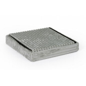 Taburet catifea gri Sedona 38x38x38 cm