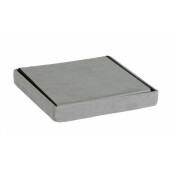 Taburet catifea gri Camdem 38x38x38 cm