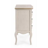 Comoda 3 sertare lemn bej maro Clarisse 80x40x80 cm
