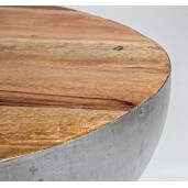 Masuta otel gri lemn maro Lancaster 70x32 cm