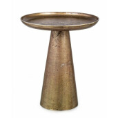Masuta cafea metal auriu vintage Kulvir Ø 39 cm x 46 h