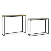 Set 2 console fier aluminiu Amira 89x26x75 cm, 99x29x85 cm
