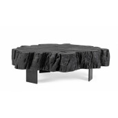 Masuta lemn fier negru Keval 90x90x32 cm