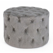 Taburet catiea gri Lorella 60x42 cm