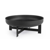 Vatra de foc pentru exterior din otel negru Efesto Ø 60 cm x 24 h