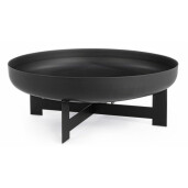 Vatra de foc otel negru Efesto 70x26 cm