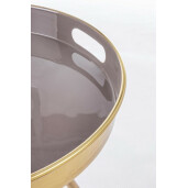 Masuta cafea fier auriu bej Inesh 37.5x55 cm