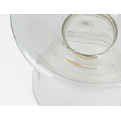 Masuta sticla otel auriu Azmin 36x46 cm