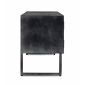 Comoda Tv lemn gri antracit Dorset 130x40x56 cm
