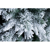 Brad artificial verde cu zapada artificiala slim Dresda Ø 76x210 cm