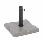 Suport baza umbrela de gradina din fier negru bej 20 kg 41.5 cm x 41.5 cm x 37 h