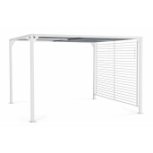 Pavilion gradina aluminiu alb textilen gri Noah 300x360x210 cm