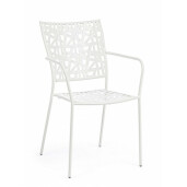 Set 4 scaune albe Kelsie 54x55x89 cm