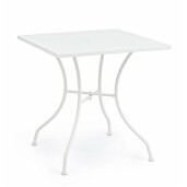 Masa din fier alb Kelsie 70 cm x 70 cm x 71 h
